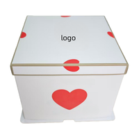 Boîte à gâteau au design fantaisie, prix usine XF, OEM, avec fenêtre transparente en PVC, directement du fabricant, boîte en carton rigide pour desserts, boîte cadeau