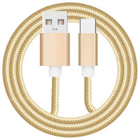 Cable DE DATOS DE cargador rápido trenzado de nailon USB 2,0, accesorios de teléfono tipo C para cámara, escáner de ordenador, auriculares