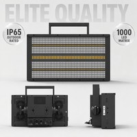 Panel LED Profesional para Exteriores de 540W IP65, Efecto Wash Strobe, Matriz de 1000, 200x3W Blanco Frío, 800x05W RGB DMX512, Haz de Luz Amplio para Conciertos