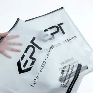 Bolsas de Embalaje con Cierre Reciclables Personalizadas a <span class=keywords><strong>Precio</strong></span> de Fábrica, Bolsas de Embalaje para Ropa con Impresión de Logotipo en Serigrafía - Product Image 3