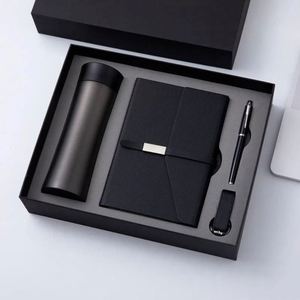 Agenda Personalizada de Lujo en Cuero PU, Set de Regalo Corporativo, Set Promocional al por Mayor de Cuaderno y Bolígrafo con Botella de Agua - Product Image 5