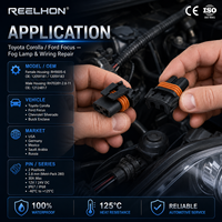 Connecteur auto étanche femelle 2 broches RH9005-6 12059181 12059183 2,8 mm pour faisceau de phares 9005 9006