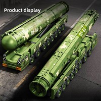 Modèle de Missile Intercontinental Dongfeng-61 de la Série Militaire 203265, Blocs de Construction en Plastique pour Garçons, 40 Pièces