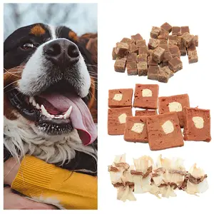 Thức ăn cho chó thức ăn vật nuôi chó tự nhiên Snack Pet điều trị đóng băng khô vịt gan