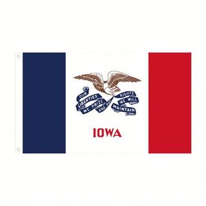 Bandera Personalizada del Estado de Iowa, EE. UU., 3x5 pies, de Poliéster Duradero de Alta Calidad, para Eventos Promocionales en Interiores y Exteriores - Product Image 2