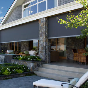 Stores électriques motorisés pour véranda, à glissière verticale, modernes, intégrés à l'extérieur, simples - Product Image 6