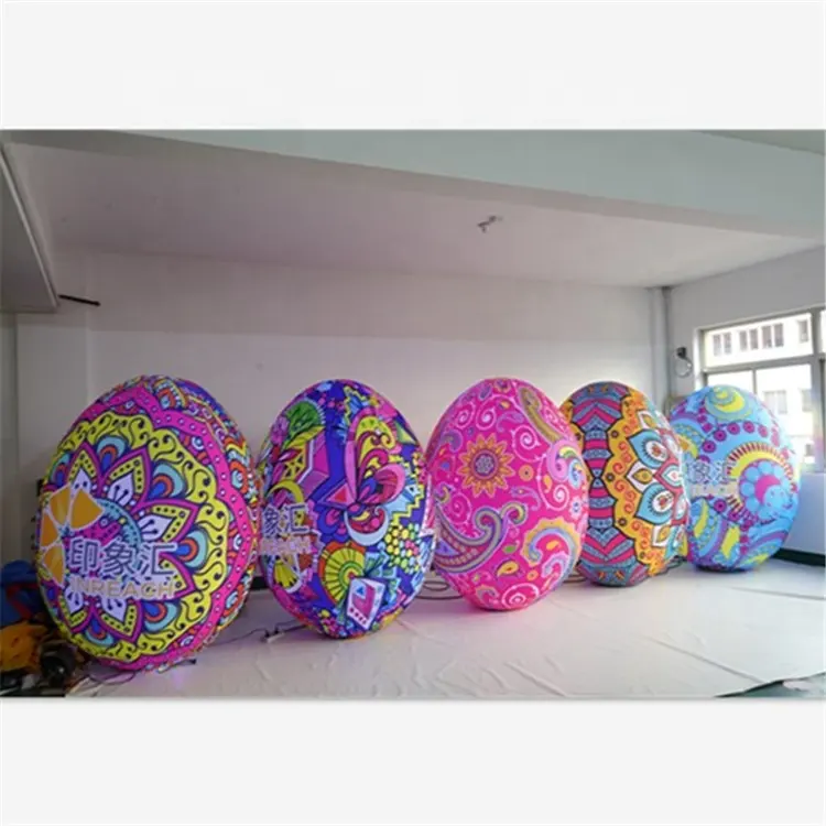 Tùy Chỉnh Inflatable Trứng Phục Sinh Đầy Màu Sắc Inflatable Trứng Đối Với Lễ Phục Sinh OEM