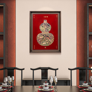 แจกันทรงน้ำเต้าทองเหลืองของเฉินหลิน งานศิลปะยุคหยวน งานจำลองคลาสสิก สไตล์ตะวันออก ของตกแต่งผนัง ขายตรงจากโรงงาน - Product Image 3