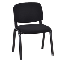 Chaise de bureau, chaise de conférence empilable en maille, chaise d'ordinateur pour la maison, chaise de formation simple en lin