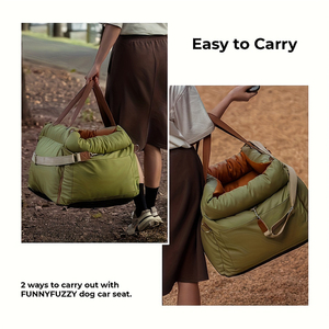 Siège auto surélevé pour chien en cuir imperméable et écologique avec ceinture de sécurité, lit de voyage pour animaux de compagnie, accepte OEM et ODM - Product Image 5