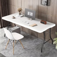 Table pliante légère en plastique, design moderne, idéale pour le camping, les barbecues, les banquets, les écoles, les parcs, les repas et les applications hospitalières - Offre spéciale