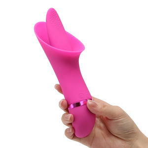 Yetişkin ürünleri vibratör yüksek kalite G noktası titreşimli dil su geçirmez seks oyuncakları kadın klitoral yalama vibratör - Product Image 4