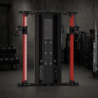 Nouvelle conception de machine de musculation commerciale 4-en-1 unisexe multi-stations pour la musculation des pectoraux, des épaules, du dos et des bras, pile de poids de 80 kg, Reyk