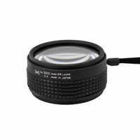 Loupe à poignée de fabrication japonaise Grossissement 5X/7X Conception de poignée en caoutchouc à grande lentille de 53mm avec sangle de transport pour l'inspection des bijoux et des pierres précieuses