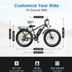 <span class=keywords><strong>Bicicleta</strong></span> Eléctrica AMYET EB26 en Existencia en EE. UU., <span class=keywords><strong>Bicicleta</strong></span> Eléctrica de <span class=keywords><strong>Montaña</strong></span> Todoterreno de 1000 W, 48 V, 15 Ah, Batería de Litio, <span class=keywords><strong>Bicicleta</strong></span> Eléctrica con Llantas Gruesas de 26 Pulgadas - Product Image 6