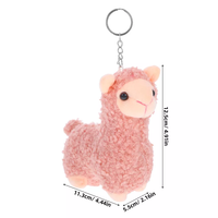 Porte-clés lamas d'alpaga Porte-clés peluche d'alpaga mignon Porte-clés animal en peluche mignon