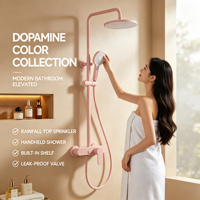 Ensemble de douchettes colorées pour enfants de petite taille, en cuivre pur, idéal pour les chambres et les hôtels