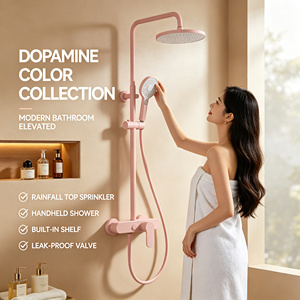 Ensemble de douchettes colorées pour enfants de petite taille, en cuivre pur, idéal pour les chambres et les hôtels - Product Image 3