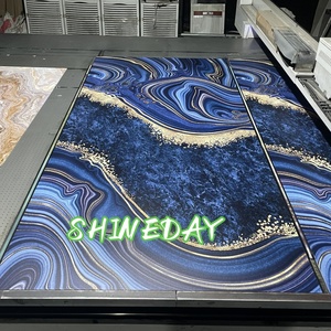 แผ่นผนังทีวีหนา2มม. ทำความสะอาดง่ายแผงหินอ่อน UV จางทนทานต่อการซีดสำหรับห้างสรรพสินค้า - Product Image 2