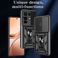 Magnetring-Kickstand Handyhüllen für Infinix Note 50 40 Pro Plus 5G mit Schiebe-Kameraabdeckung und Stoßfester Rückseite