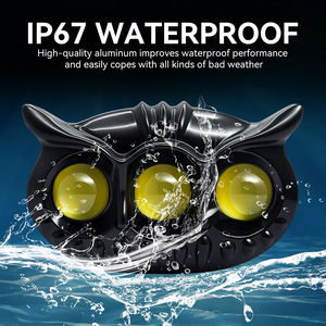 ไฟสปอร์ตไลท์ LED สำหรับมอเตอร์ไซค์ ขายดี ดีไซน์ 3 เลนส์ รูปทรงนกฮูก สองสี 30W ไฟตัดหมอกหน้ากันน้ำ สำหรับรถยนต์ รถบรรทุก - Product Image 5