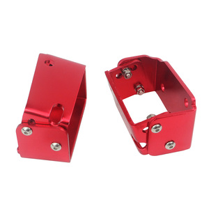 Wing Lift And Tilt <b>Bracket</b> For 96-00 Honda Civic EK9 Type R Spoiler Red Aluminum Alloy Mounting <b>Brackets</b> - Product Image 1