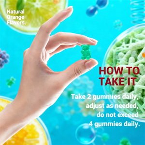 วิตามินกัมมี่แบบ OEM ODM ปราศจากน้ำตาล เอนไซม์ย่อยอาหารจากธรรมชาติ 60 เม็ด 2 เม็ดต่อวัน อาหารเสริมสำหรับผู้ใหญ่ - Product Image 3