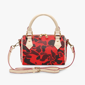 Bolso de Mano para <span class=keywords><strong>Mujer</strong></span>, Personalizado, Rosa, con Cremallera, de Cuero PU, con Estampado de Camuflaje, Informal, de Viaje, con Asa y Correa Cruzada - Product Image 4