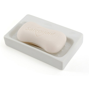 Ceramic Soap Dish Square White 13.3x8.5x2.4cm For Bathroom Use - Product Image 5