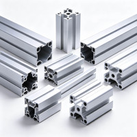 Profilé d'extrusion en aluminium industriel creux multi-creux, léger et rigide, pour ligne de production de convoyeurs