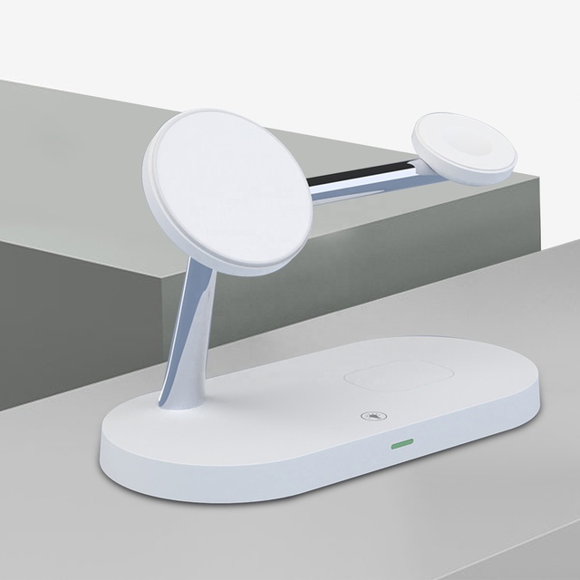 3 in 1 15w 10w Fast Charge Wireless Charger Stand holder Wireless Charging Multifuncion Station for iPhone iWatch Airpods