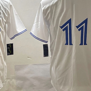 Maillot de baseball unisexe en mesh de haute qualité, numéro 11 cousu, maillot de supporter de Toronto, séchage rapide, haut de sport urbain, maillots de sport - Product Image 4