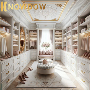 KNOWDOW Luxury Villa Wardrobe Dual Hanging Space <strong>Closet</strong> Family <strong>Shared</strong> Bedroom Storage Customized Wardrobe <strong>Closet</strong> - Product Image 6