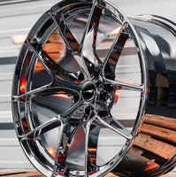 Rines de Aleación Forjados Personalizados de 18-22 Pulgadas, Acabado Gris Metálico, Nuevos, ET de 25 mm, Cubos de Rueda para Automóvil