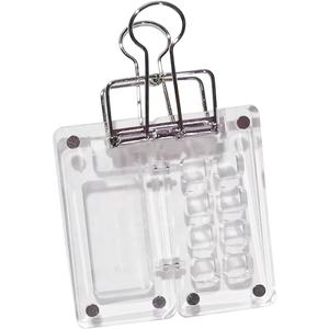 Boîte à couleurs en acrylique à 8 compartiments avec surface polie, kit <span class=keywords><strong>de</strong></span> <span class=keywords><strong>voyage</strong></span> portable et mini pince métallique écologique - Product Image 1