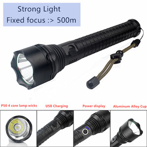 <span class=keywords><strong>ไฟฉาย</strong></span> LED P50 ขายดี ใช้แบตเตอรี่ Li-ion 2*18650 <span class=keywords><strong>ขนาด</strong></span><span class=keywords><strong>ใหญ่</strong></span> ยอดนิยมสำหรับตั้งแคมป์ ตัวไฟฉายทำจากอลูมิเนียม - Product Image 6