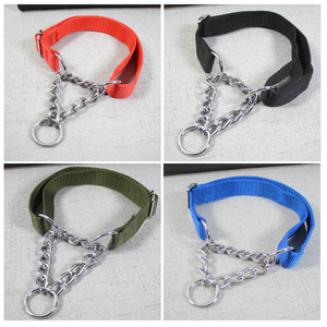 Collier pour chien vert armée réglable en P-Chain pour chiens de taille moyenne et grande, idéal pour la promenade - Product Image 5