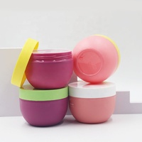 Pot cosmétique coloré 250 ml (8 oz) en polypropylène (PP) monomatière doux au toucher, écologique, pour gommage corporel, beurre capillaire, lotion, soin de la peau, crème visage