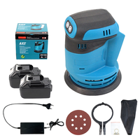 Ponceuse à batterie au lithium rechargeable plate et ronde 21V à vitesse variable pour usage domestique et industriel DIY