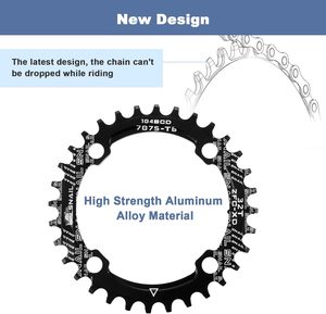 Juego de <span class=keywords><strong>Bielas</strong></span> para Bicicleta de Carretera Meroca, Anodizado Negro/Rojo Esmerilado, 170 mm, Cuadrado Cónico, 104BCD, 32T/34T/36T/38T, 555-605 g, Unisex, para 8-11 velocidades - Product Image 3