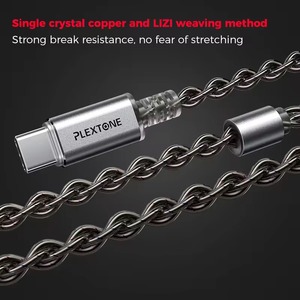 PLEXTONE G28 Auriculares profesionales para juegos de alta fidelidad Auriculares para música de alta resolución Respuesta de frecuencia de 35.000 Hz Cable chapado en plata - Product Image 2