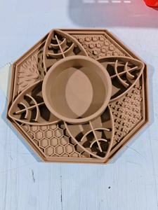 Tapis à lécher <span class=keywords><strong>Mandala</strong></span> Octogonroud avec logo personnalisé Bols et mangeoires pour animaux de compagnie Fleur de chien en forme d'octogone Tout en un Silicone de qualité alimentaire 50pcs - Product Image 5