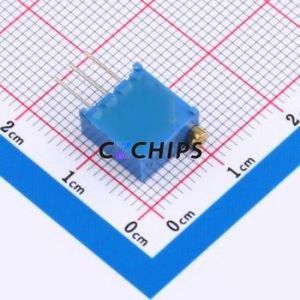 ตัวต้านทาน/โพเทนชิโอมิเตอร์แบบปรับได้สำหรับ3296W-105-LF ผ่านชิ้นส่วนรู (THT)-3P, ตัวต้านทาน9.5x4.8มม. 10% 1mOhm 500 250mw ppm. - Product Image 2
