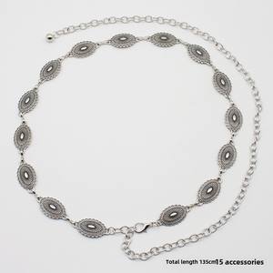 Pour <span class=keywords><strong>Amazon</strong></span> Exclusive Femmes Mode Taille Chaîne Polyvalent Ceinture <span class=keywords><strong>En</strong></span> Métal pour Jupe Costume Chandail Chaîne Ceinture pour Habillage D'été - Product Image 3