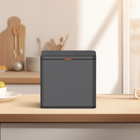 JAVA BIN Vente en gros d'usine, commerce électronique, best-seller, poubelle de cuisine de petite taille, 5 litres, 8 litres, poubelles murales en acier inoxydable