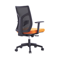 Vente directe d'usine, chaise ergonomique à dossier moyen en maille, chaise de bureau pour employés, chaise de travail pour ordinateur
