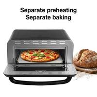Four à convection haute température 30-420C, four de comptoir 5-en-1 |   Friteuse à air, four, gril, grille-pain et fonction maintien au chaud pour une pizza de 13 pouces.