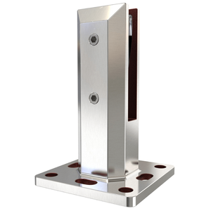 Test con passaggio moderno di qualità eccellente in magazzino in acciaio inossidabile 316 2205 quadratina di vetro senza cornice balaustra di vetro - Product Image 2