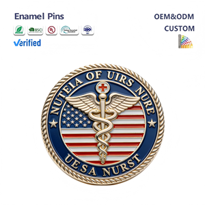 סיכות אמייל בהתאמה אישית לסטטוסקופ לאחיות - תגים רפואיים עם הלוגו שלך, משלוח מהיר חינם - Product Image 1