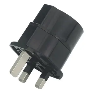 Penjualan paling laris steker adaptor 240v ke 120v standar Inggris steker bahan PC plastik keamanan Eropa/Schuko ke Inggris adaptor steker listrik